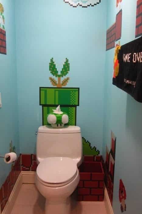 Déco toilette geek