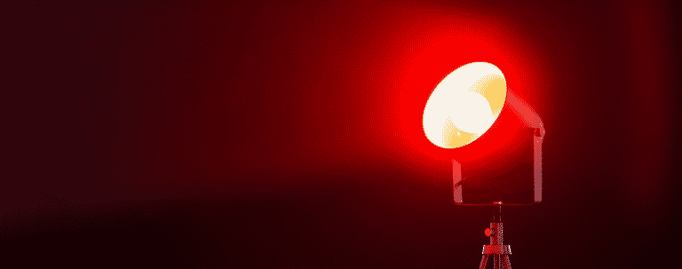 veilleuse lumière rouge